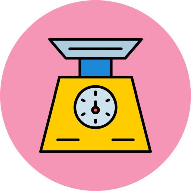 Alarm saat simgesi. Ana alarm saat vektör rengi düz izole
