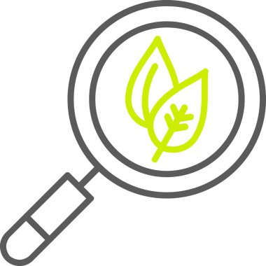 ekoloji yaprağı ikonu vektör illüstrasyonu