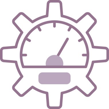 dişli simgesinin vektör illüstrasyonu