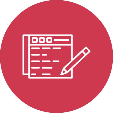 Web tasarım vektörü simgesi