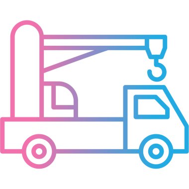 Kamyon. Web simgesi basit illüstrasyon