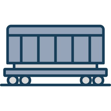 tren. Web simgesi basit illüstrasyon