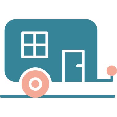 ev Van simgesi vektör illüstrasyonu