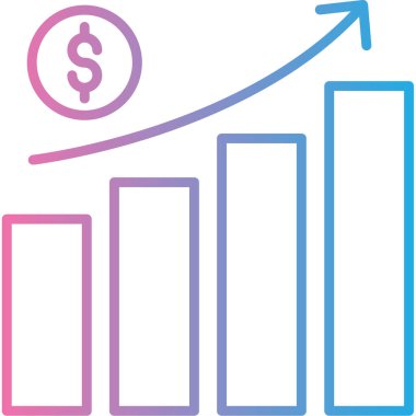 Dolar simgesi vektör illüstrasyonu