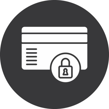 tarayıcı kilidi ikon vektör çizimi