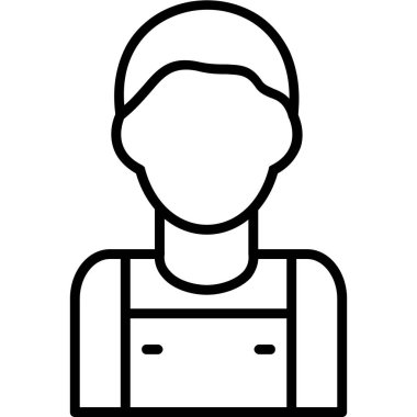 Şef aşçı ikonu ana hatlarıyla