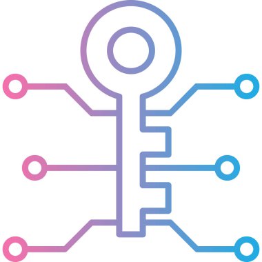 anahtar simgesi modern vektör illüstrasyonu