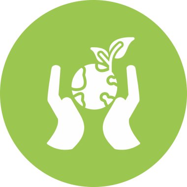 vektör ekoloji ikonu illüstrasyonu