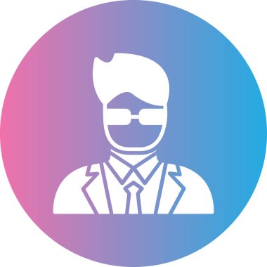 Maskeli bir adamın vektör çizimi