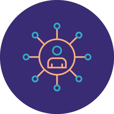 Seo simgesinin vektör illüstrasyonu