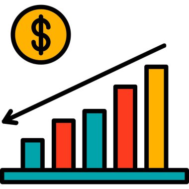 grafik ikonu vektör illüstrasyonu