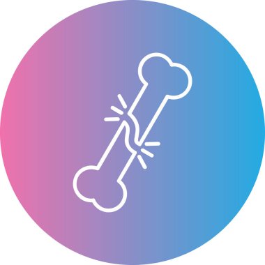 Kemik simgesinin vektör illüstrasyonu