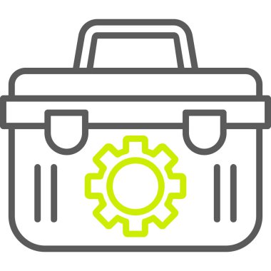 Alet çantası. Web simgesi basit tasarım