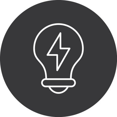 Elektrik dolgu simgesinin vektör çizimi, basit vektör, eps, dosya