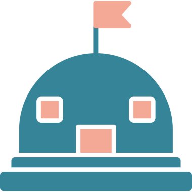 robot. Web simgesi basit illüstrasyon