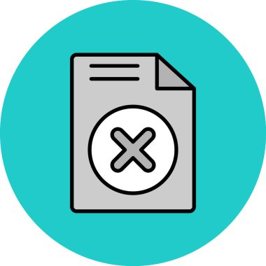 belge simgesi vektör illüstrasyonu