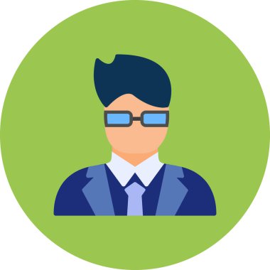 İş adamı simgesinin vektör illüstrasyonu