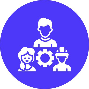 Bir erkek ve kadın ikonunun vektör çizimi