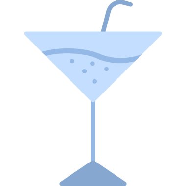 Kokteyl vektör simgesi, modern biçim