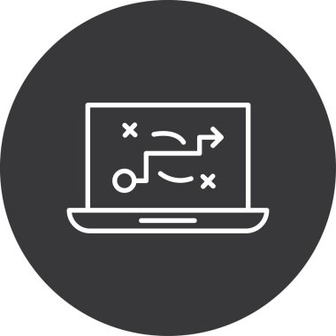 vektör lcd simgesi illüstrasyonu