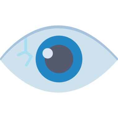 Göz simgesi, vektör illüstrasyonu