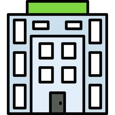 Bina. Web simgesi basit tasarım