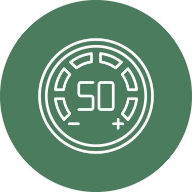 Kişisel ve ticari kullanım için hız sınırı vektör simgesi simgesi çizimi..