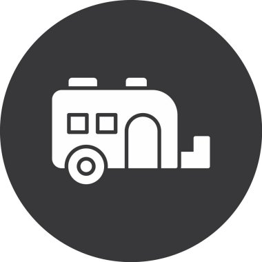 kamp vektörü sembolü düz simgesi