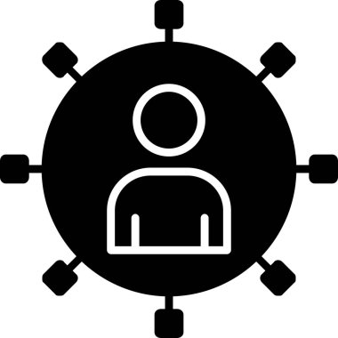 ağ bağlantısı simgesi, vektör illüstrasyonu