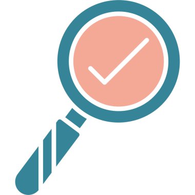 Büyüteç vektör simgesi, modern biçim