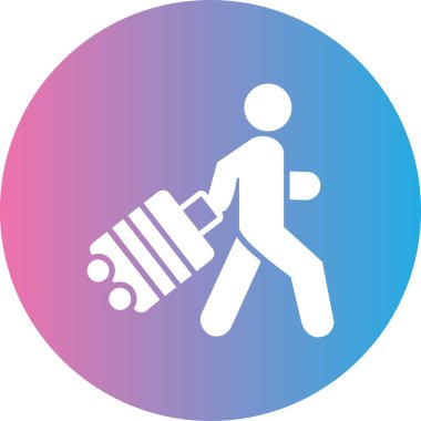 Tek izole yol simgesinin vektör illüstrasyonu