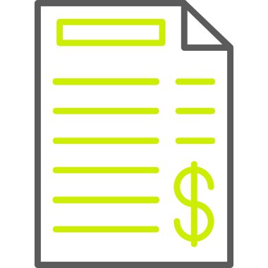 Bill vektör simgesi. biçim iki renkli düz sembol, yumuşak mavi renkler, yuvarlak açılar, beyaz arkaplan.