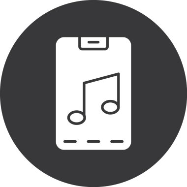 Vektör müzik simgesi illüstrasyonu