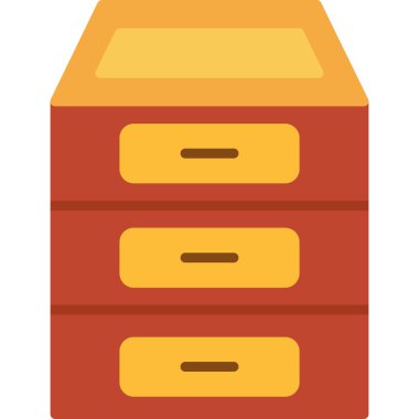 kutu depolama vektör simgesi düz biçiminde