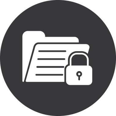 dosya belgesi düz simge vektör çizimi