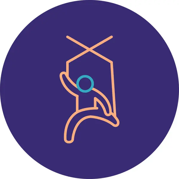 Sırt çantalı bir adamın vektör çizimi