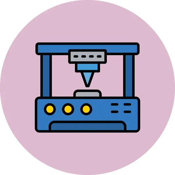 Yazıcı. Web simgesi basit illüstrasyon