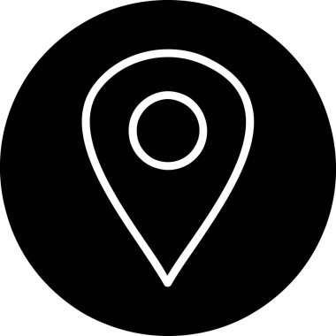 harita pin simgesi, vektör tasarımı