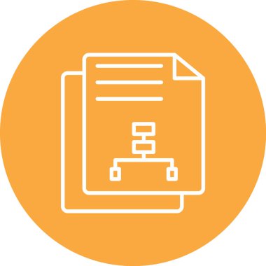 Belge simgesinin vektör illüstrasyonu