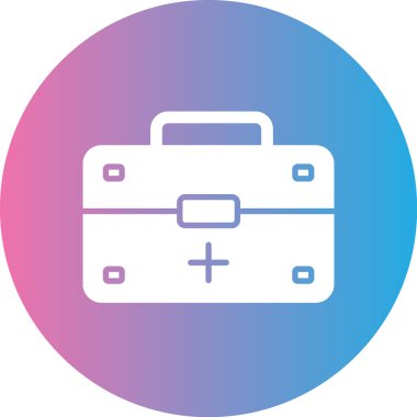 Çanta simgesinin vektör illüstrasyonu