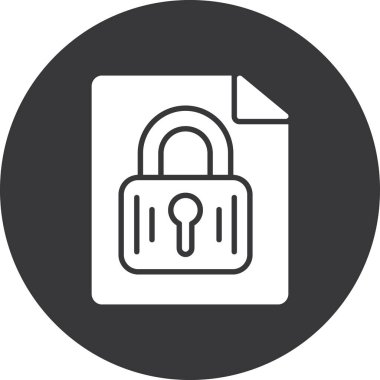 ikon vektör illüstrasyonunu kilitle