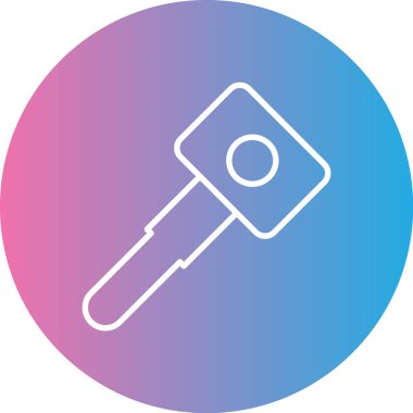 Anahtar simgesi vektör illüstrasyonu