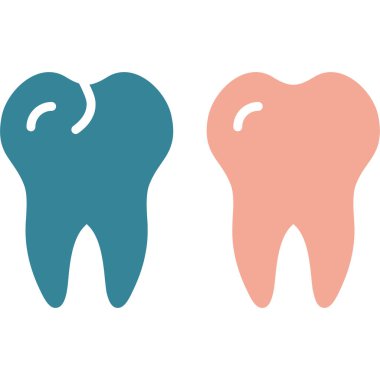 Diş logosu vektör tasarım şablonu seti.