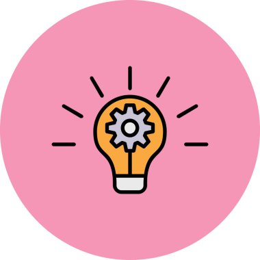 Ampul Simgesi, Vektör illüstrasyonu