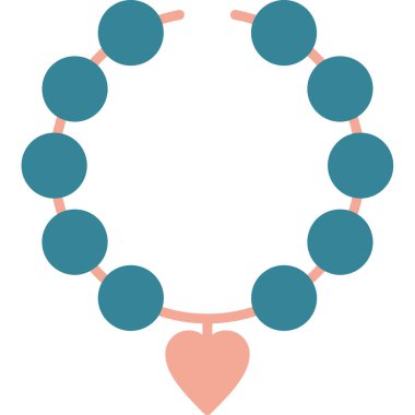 kolye simgesi vektör illüstrasyonu