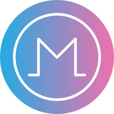 Bozuk para simgesi, vektör illüstrasyonu basit tasarım