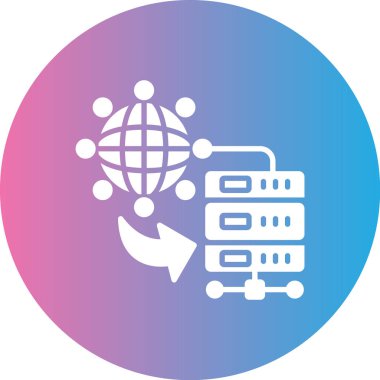 şebeke. Web simgesi basit illüstrasyon