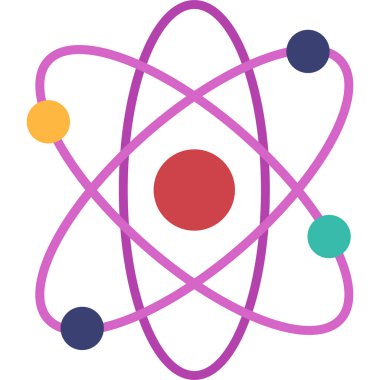 atom. Web simgesi basit illüstrasyon