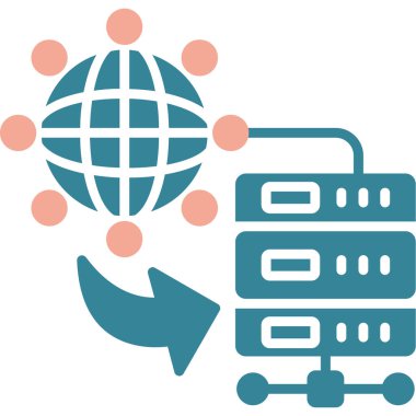 veri depolama vektörü simgesi