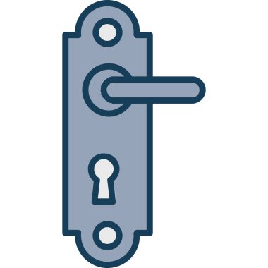 Anahtar simgesi vektör illüstrasyonu